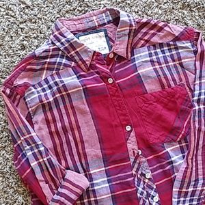 Vintage style flannel top